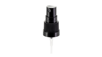 18/415 Black Ribbed Tamper-Evident Fine Mist Sprayer