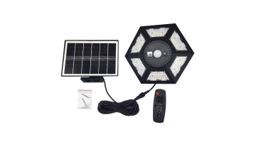 6 side solar hanging light
