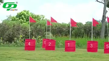 Portable 9-Hole Golf Course Backyard Golf Game for Family Adults & Kids to Play Outdoor in Lawn Park Beach Yard