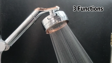 ABS Plastic Three Functional High Pressure Shower Hand Held Shower Head Detachable Shower Heads1