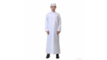 123600 Manufacturer Islamic Solid Color Men's Clothing Dubai Saudi Style Thobe1