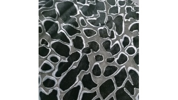 2021 new silky feeling nylon rayon burnout velvet fabric grey printed stone leopard velvet burnout fabric for dress1
