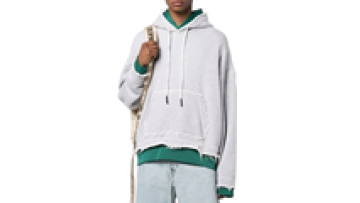 High Quality Custom Raw Hem Hoodie Men Vintage Digital Print Oversized Hoodies1