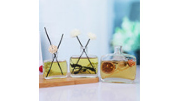 Hot Sale 100ml 200ml 330ml Square Flat Aroma Glass Reed Diffuser Bottle With Rattan Sticks1