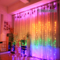 1.5X2M Rainbow Curtain Lights LED String Garland Fairy Icicle Decorative Lights for Christmas Party Bedroom Wall Wedding Decor