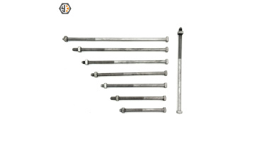 Square Head Machine Bolt  12,400 lbs Tensile  IEEE C135.1  Poleline Hardware