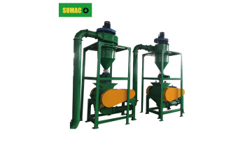 CSJ-600 Rubber Crusher with FLJ-55 Air Conveyor