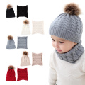 Winter Baby Hat Fur Pompom Knitted Baby Girls Boys Hat Cap Infant Toddler Kids Hat Warm Beanie Kids Children Caps Bonnet