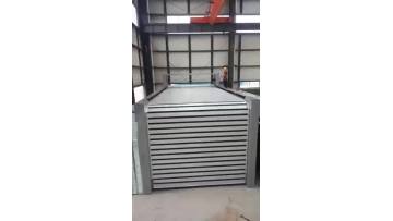 90 degree vertical spiral door 