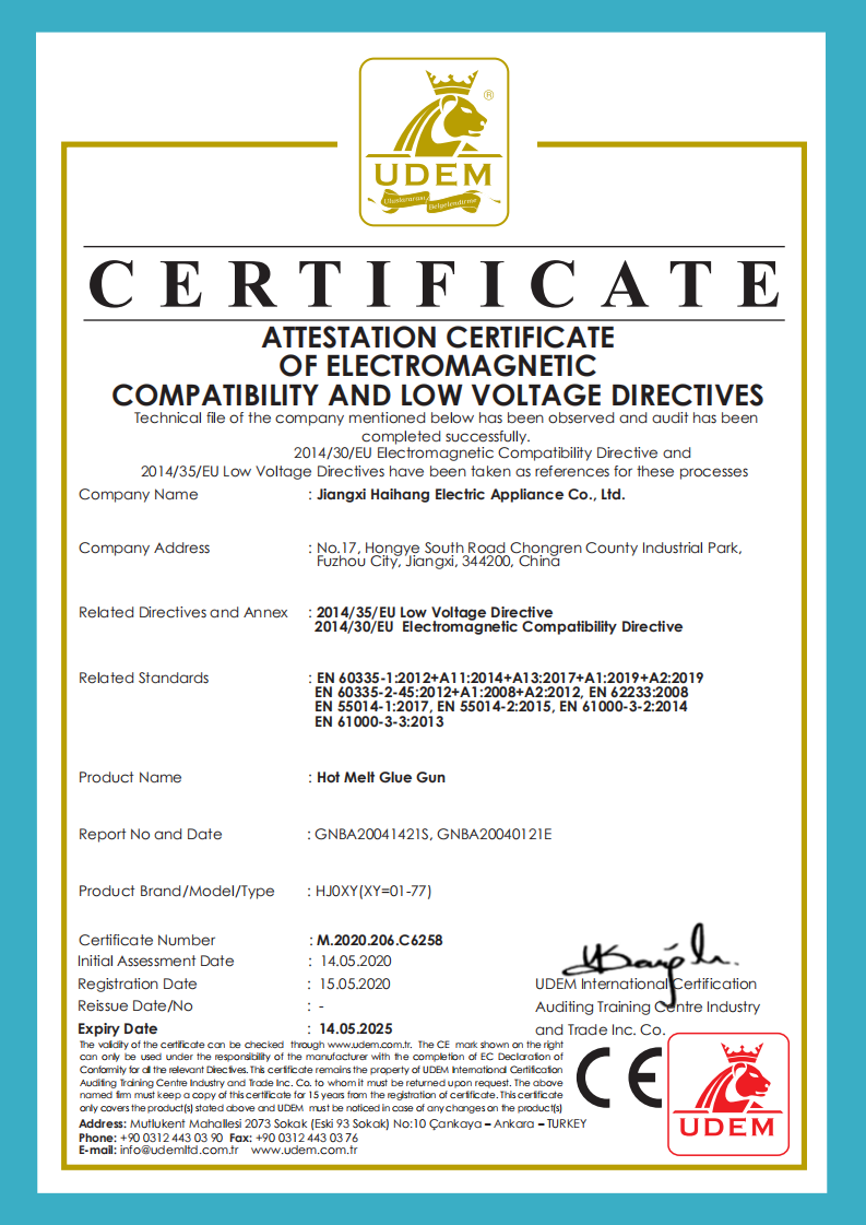 ELECTROMAGNETIC COMPATIBILITY AND LOW VOLTAGE DIRECTIVES