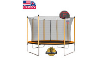 US Stock Trampoline 10Ft 12Ft 15Ft 16FT Heavy Duty Trampoline ASTM Approved1