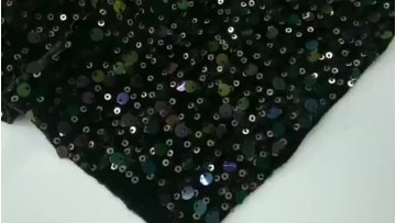 2020 Hot Sale Black Velvet Sequin Fabric For Sale Velvet Border Patch Embroidery  Fabric1
