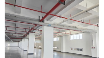 Fabric air ducts are applied in the production workshop