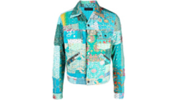 2022 Men's Cotton Camo Embroidered Vintage Quilted Patchwork Trucker Jacket1