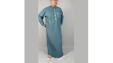 Qatar EMB with Different Design 2 PC Set Robe Musulman Muslim Abaya Thobe / Thawb Customized Size Daily Casual Formal Men Adults1
