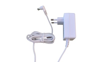 24v 2a power adapter 48w with white bradied cable
