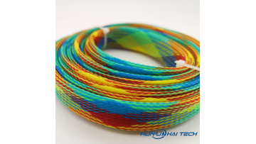 Color pattern woven mesh pipe