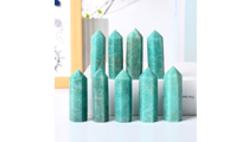 Natural Gemstone Healing Crystal Stone Hand Craft  Amazonite Point Crystal Tower for Home Decor1