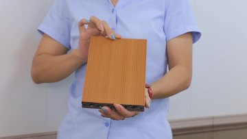 PVC Garden Terrace Decking Panel Wood Plastic Composite WPC Panel Decking1