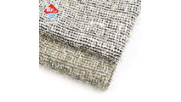 Customized Small Fragrance Style Yarn Dyed Tweed Polyester Stretch Woven Tweed Fabric for Garments1