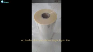 top leader clear pvc shrink single layer film