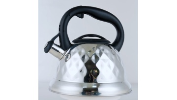 Diamond-shaped mirror finished water kettle