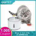 2.4L 2 style Automatic Cat Water Fountain For Pets Water Dispenser Large Spring Drinking Bowl Cat Automatic Feeder Drink Filter