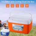 8L Outdoor Incubator Portable Food Storage Box Car Cold Box Fishing Box Cooler Fridge Box For Travel