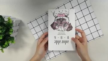 Custom adorable soft cover glue notebook