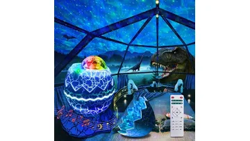 USB Plug White Noise Bluetooth Dinosaur Egg Star Projection Lamp1