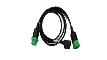 New green J1939 male OBD elbow