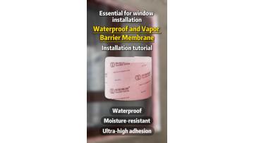How to Seal a Window Opening with Waterproof Vapor Barrier Tape