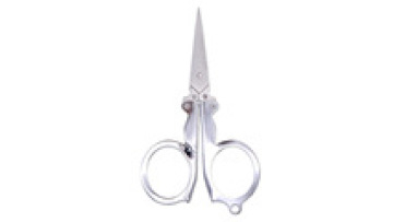 Zhixin Home Portable Folding Scissors Mini Folding Scissors Travel Scissors Color Silver1