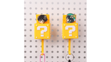 Question Mark square Key Hook Customization Metal Pin and Acrylic Customised Creative and Cute Wall Mounted Strong Seamless Hook1
