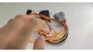 Fine black automotive diagnostic connector wire