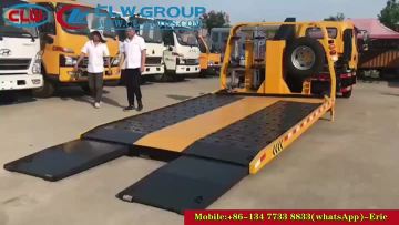 Low Angle Full Ground Landing Tow Truck