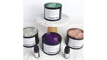 Wholesale custom private label crystal stone diffuser lava stone diffuser set1