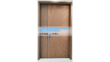 Solid wood front door