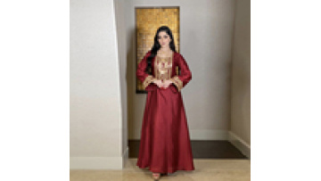 Caftan Marocain Jilbabs for Woman Abaya Arabic Islamic Full Sleeve Square Collar Muslim Long Dress Loose Turkish Robe1
