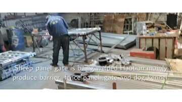 Factory Galvanized Cattle Yard Panel 70mm x 40mm Oval Rail with 50 X 50 RHS post1