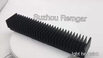 igbt black aluminum heat sink