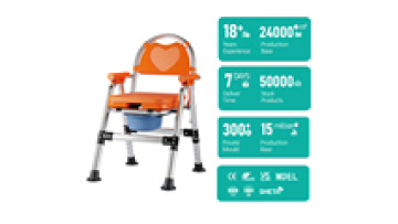 300LBS Bearing Portable Toilet for Elderly Reinforced Stainless Steel Foldable Stool Medical Device for Home Use Recovery Chair1