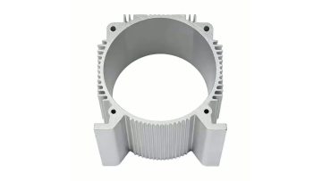 Aluminum alloy stretching motor housing