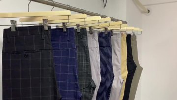 Custom Fashion Slim Fit Men Plaid Striped Dress Pants Casual Office Skinny Black Business Male Trousers 4 Seasons Street Style1