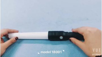 USB Rechargeable Magnet Base Signal Traffic Wand Baton LED Flashlight With Red Flashing Mode1