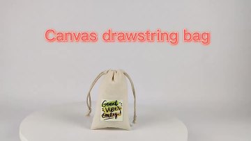  Cotton-canvas Drawstring Bags