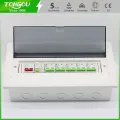 5 years warranty flush mounting 14 ways distribution consumer unit 63A 2P RCD circuit breaker protection