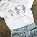 Harajuku No Rain No Flowers T Shirt Women Harajuku Garden Farm T-shirt White Soft Ringspun Tee In Girls Ladies Clothing