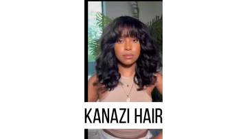 200 Density Yaki Wavy Wigs Brazilian Human Hair Sc
