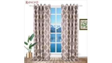New design metallic jacquard vintage retro wholesale curtains for door online1